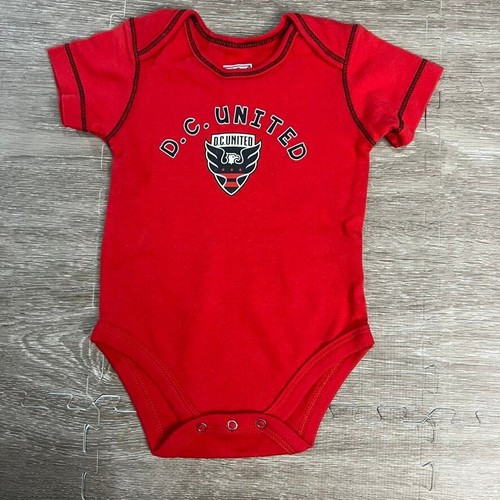 NWT D.C. United Newborn & Infant 3-6 Months 3-Pack Bodysuit Set Black/Red/Gray - Picture 7 of 8
