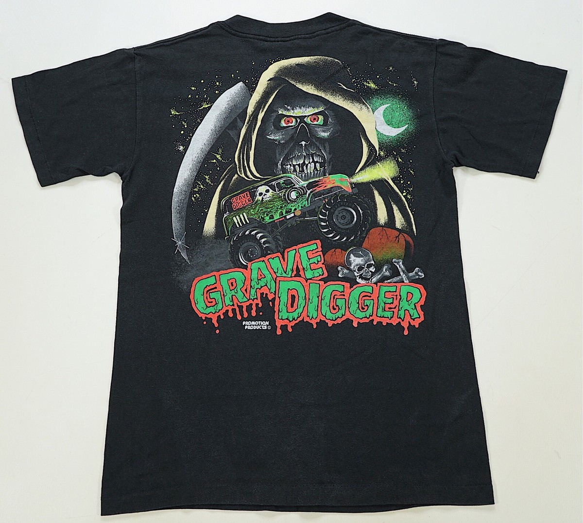 Rare Vintage Grave Digger Race Team Monster Truck Reaper T Shirt 