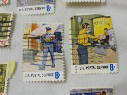 US Stamp ~ Random 8c Cent ~ Post Office, Boston Tea Party ~ Used ~ Lot 65 - Picture 22 of 24