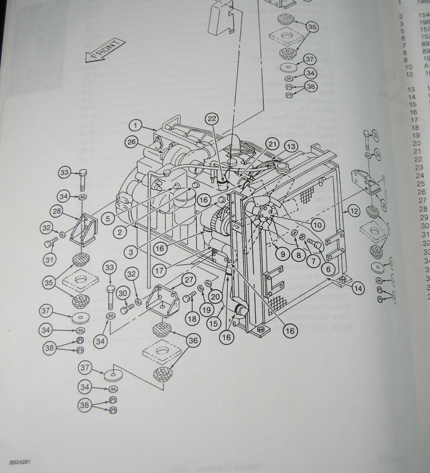 CASE 9040 Excavator Crawler Tractor Parts Manual Book Catalog 8-9090 - Image 3 of 4