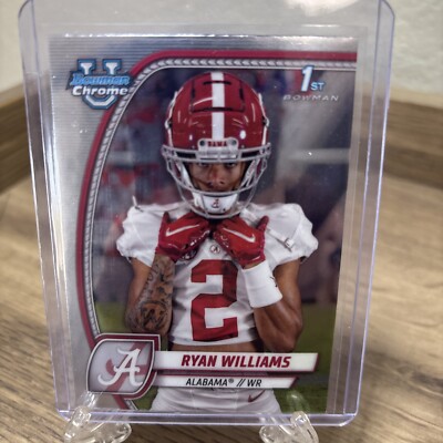 2024 Bowman Chrome U Ryan Williams 1st Bowman RC #53 Alabama Crimson Tide