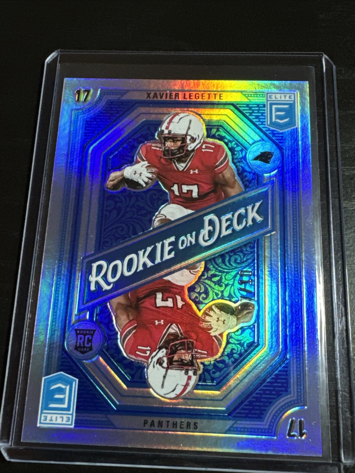 2024 Panini Donruss Elite Xavier Legette #9 Rookie On Deck Blue 7/10