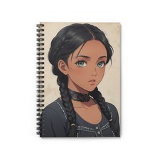 Anime Girl Spiral Notebook - Ruled Line