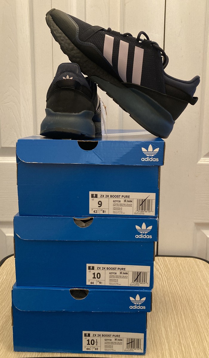 pure　➁ Size 9 - adidas ZX 2K Boost Pure Legend Ink for sale online