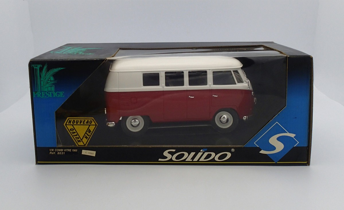 ミニカー VOLKSWAGEN COMBI VITRE 1966 SOLIDO VTG Solido 1/18 Scale Diecast - 8031 Volkswagen Combi Vitre