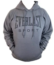 Hanes Everlast Men's  Sports Boxing Hoodie Hooded Sweatshirt Jacket, S