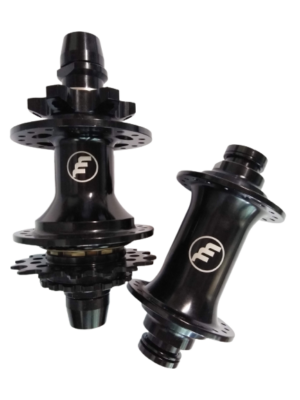 Roue Arrière ICE RAPTOR 20'' Carbone Noire Logo Sable - Moyeu HACKER X 10 15
