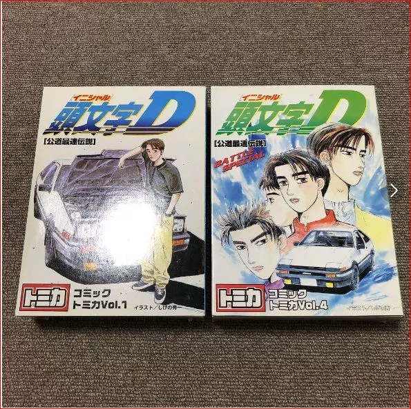 Tomica Initial D Comic Tomica bubdle set of Vol.1 & Vol.4 in 6 pcs