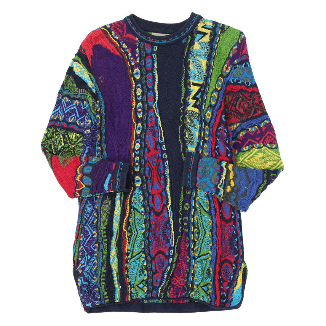 トップス COOGI 3D Knit Sweater XL COOGI CUGGI Sweater Small Blue 3D Knit Abstract Vintage | eBay