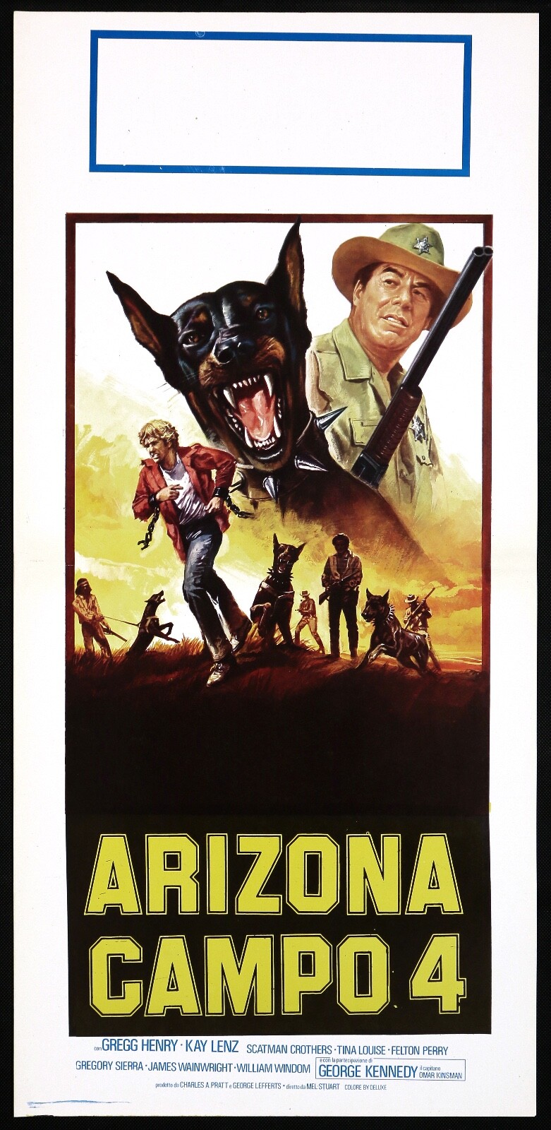 Locandina originale film Arizona campo 4 (1978) - Regia di Mel Stuart