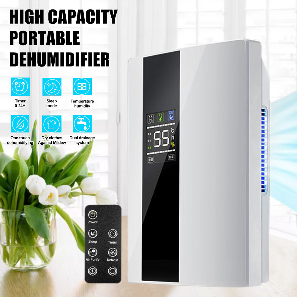 Deshumidificador Quiet Home Air Dryer 2.2L para Moho-Humedad-Humedad