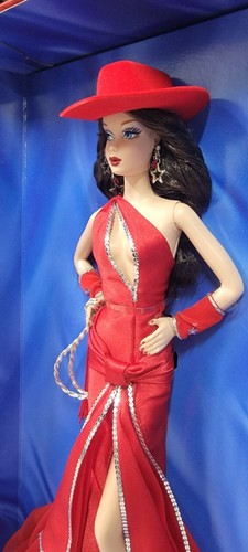 Dallas Darlin Barbie 2007 Convention Brunette LE Platinum Doll 655/850 NRFB RARE - Picture 4 of 9