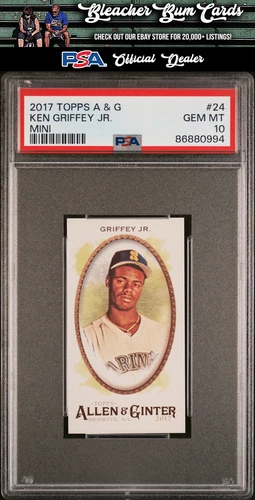 2017 Topps Allen & Ginter 24 Ken Griffey Jr. Mini A&G Back SP PSA 10