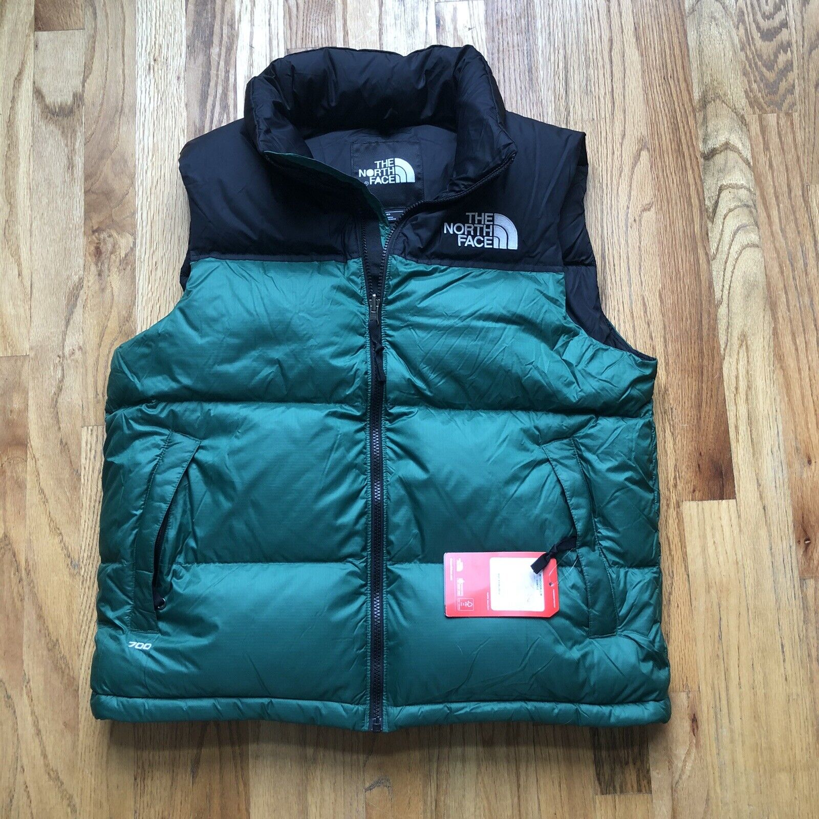 Men S North Face Nuptse 700 Down Vest Jacket Coat Golden Brown M For Sale Online Ebay