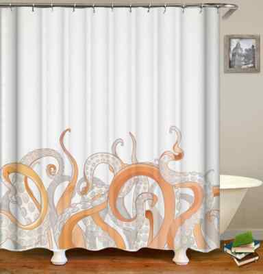 The Loop On The Tail 3D Shower Curtain Polyester Bathroom Decor  Waterproof