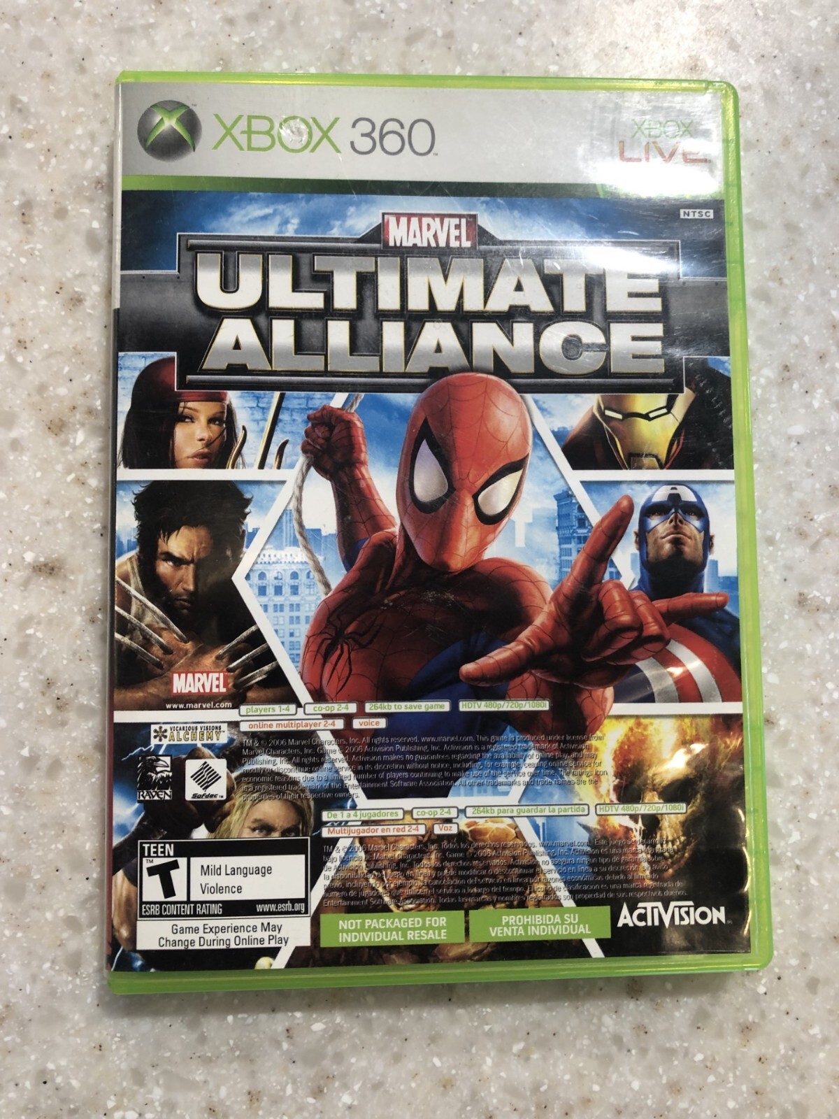 ULTIMATE ALLIANCE / FORZA 2 MOTORSPORT X-BOX XBOX 360 SYSTEM GAME DISCS ...