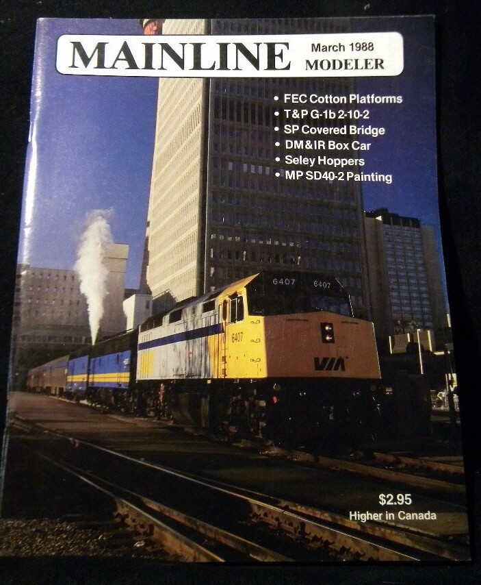 Mainline Modeler 1988 March MP SD40-2 Painting Guide FEC Cotton