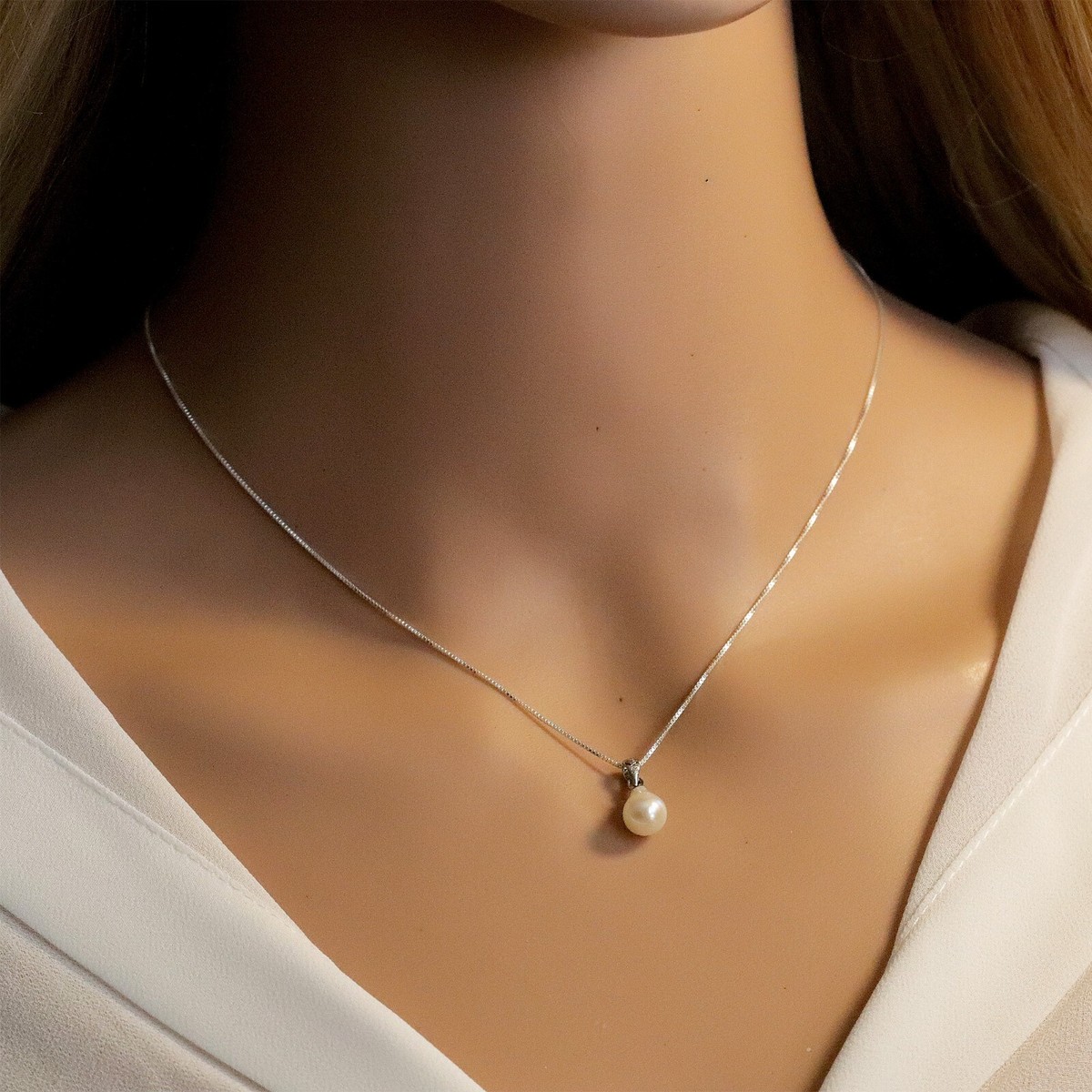 ☆TATIANA☆ Silver 925 freshwater pearl ribbon necklace NZ21 IMG_6950.jpg?v=1690397306