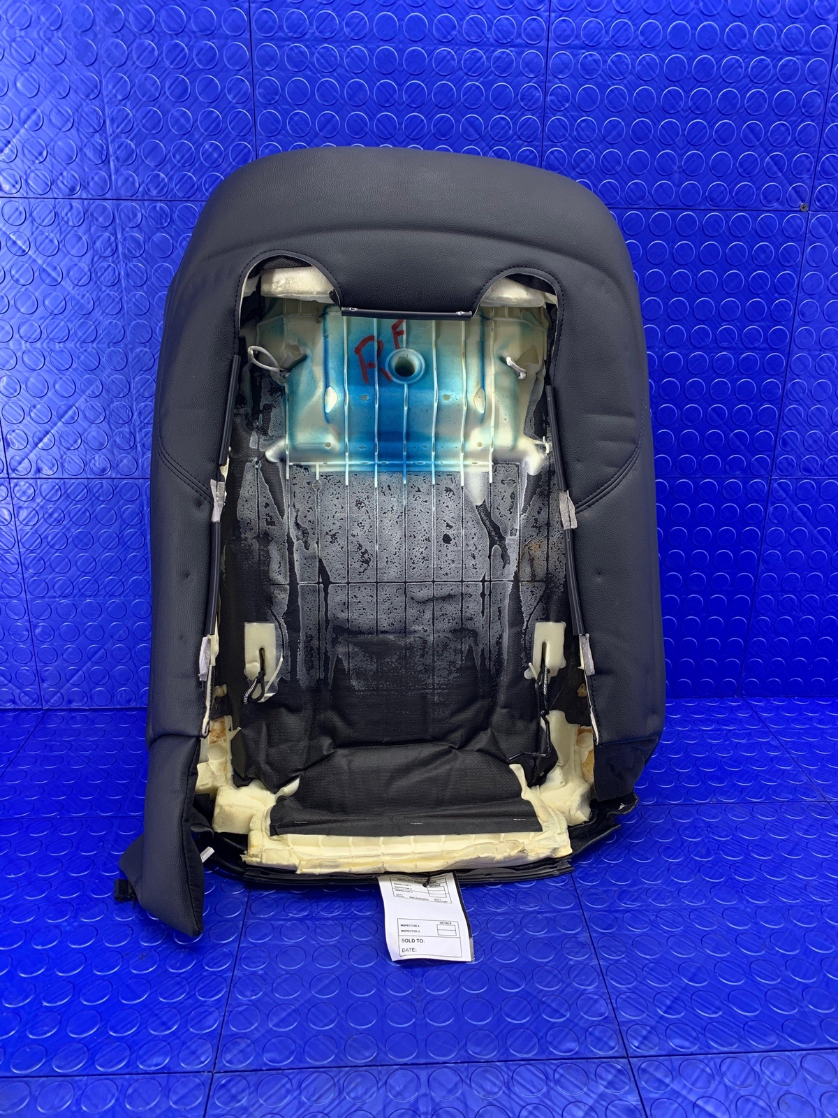 2017-2022 MASERATI LEVANTE FRONT RIGHT UPPER SEAT CUSHION BACKREST BLACK LEATHER