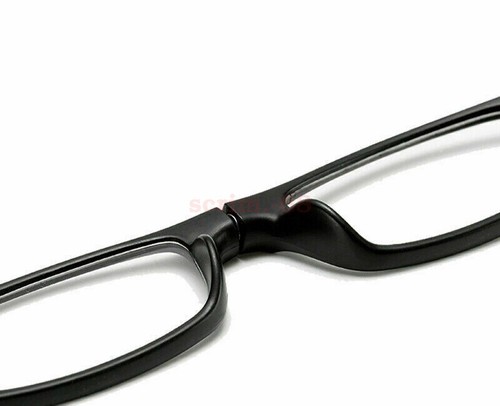 Hanging Folding Magnetic Reading Eyeglasses Glasses Front Click Connect Neck NEW - Picture 7 of 20
