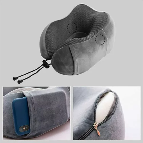 New Memory Foam U Shaped Travel Pillow Neck Support Soft Head Rest Car Plane A - Picture 5 of 24