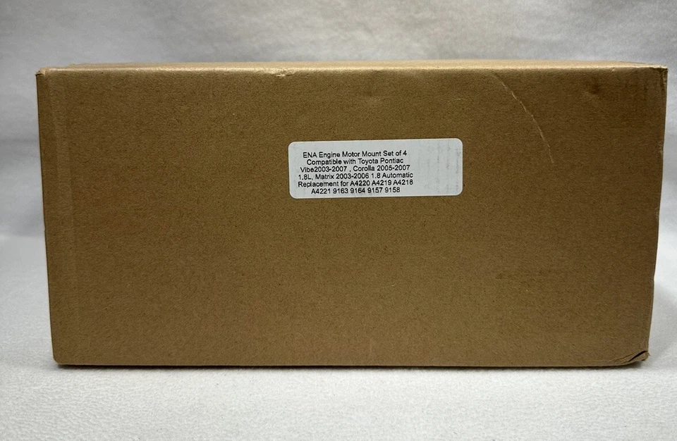 Комплект из 4 креплений двигателя ENA — для Toyota Corolla, Pontiac Vibe, Matrix 1,8 л - Изображение 3 из 3
