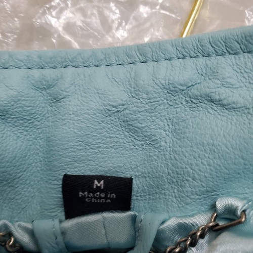 Pamela McCoy Women Leather Jacket Light Blue SIZE M - Picture 18 of 18