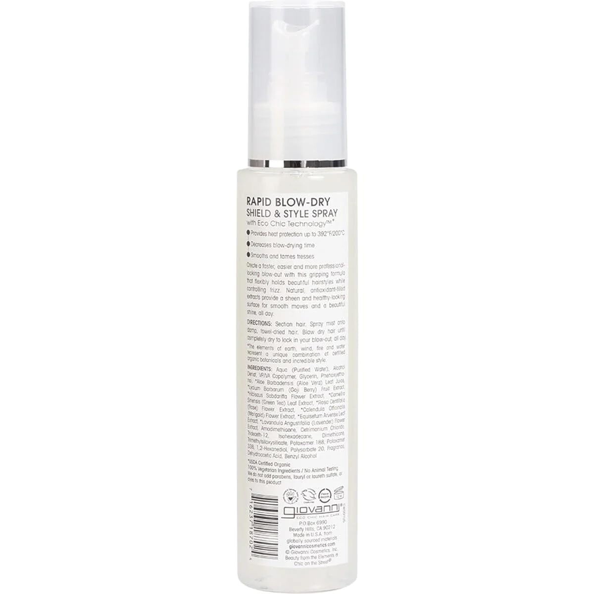 Giovanni Rapid Blow-Dry Shield & Style Spray 118ml