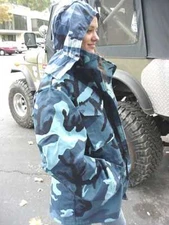 Alpha Ind. Field Jacket Coat M-65 USA Sky Camo X Large New, No More after This!!