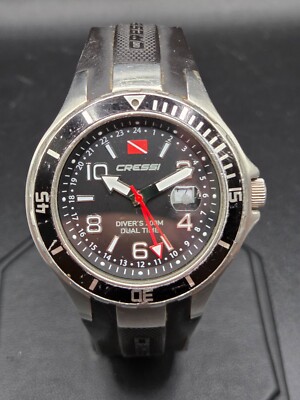 CRESSI Scuba Divers 200M Travellers Dual Time GMT Herren Quarz 42mm Uhr