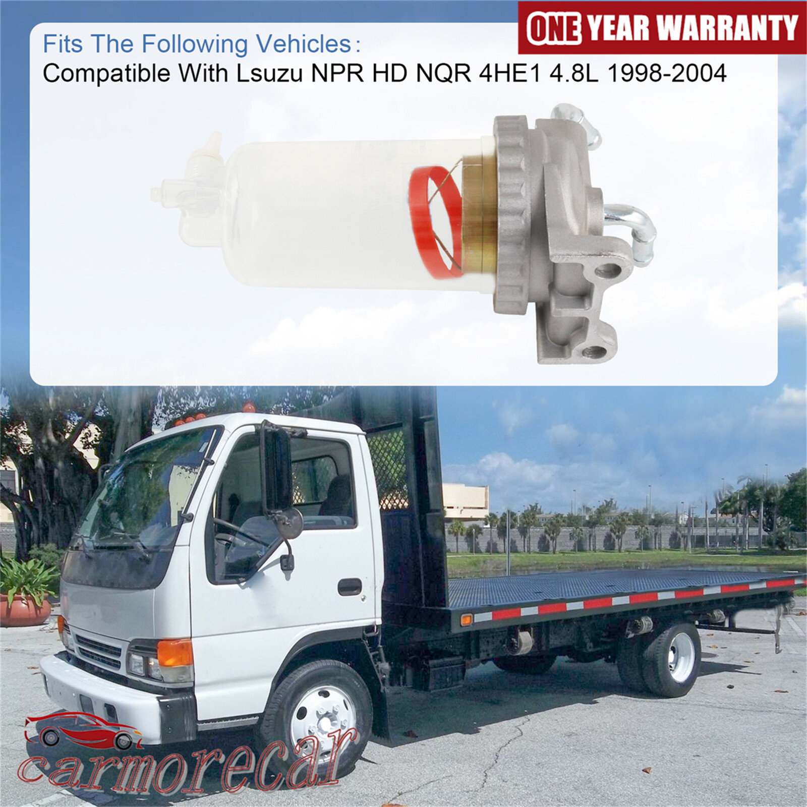 FUEL WATER SEDIMENTER SEPARATOR FOR 1998-2004 ISUZU NPR NPR-HD - Foto 10