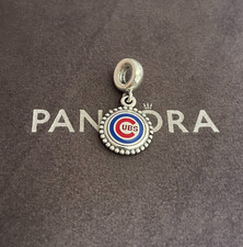 Chicago Cubs Baseball Charm Pendant by Pandora S925 Sterling Silver Pre-owned