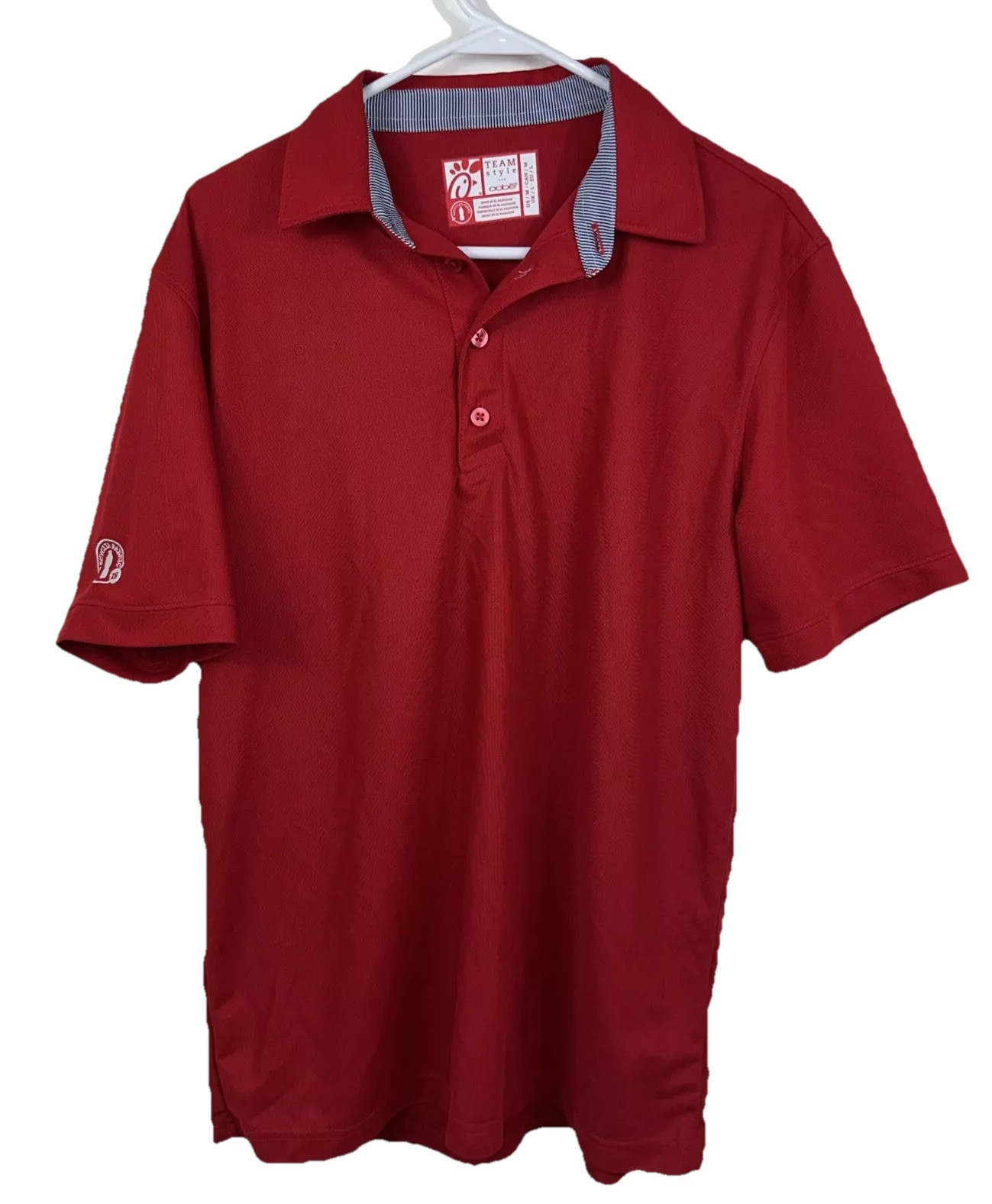 FILA Polo uniforme dipendente Chick Fil A stile squadra adulto medio oobe rossa *pochi tiri*