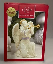 NIB Lenox First Blessing Nativity Angel With Trumpet