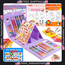 Kids Art Supplies Set 283 Pieces Drawing  Coloring Kit with Easel