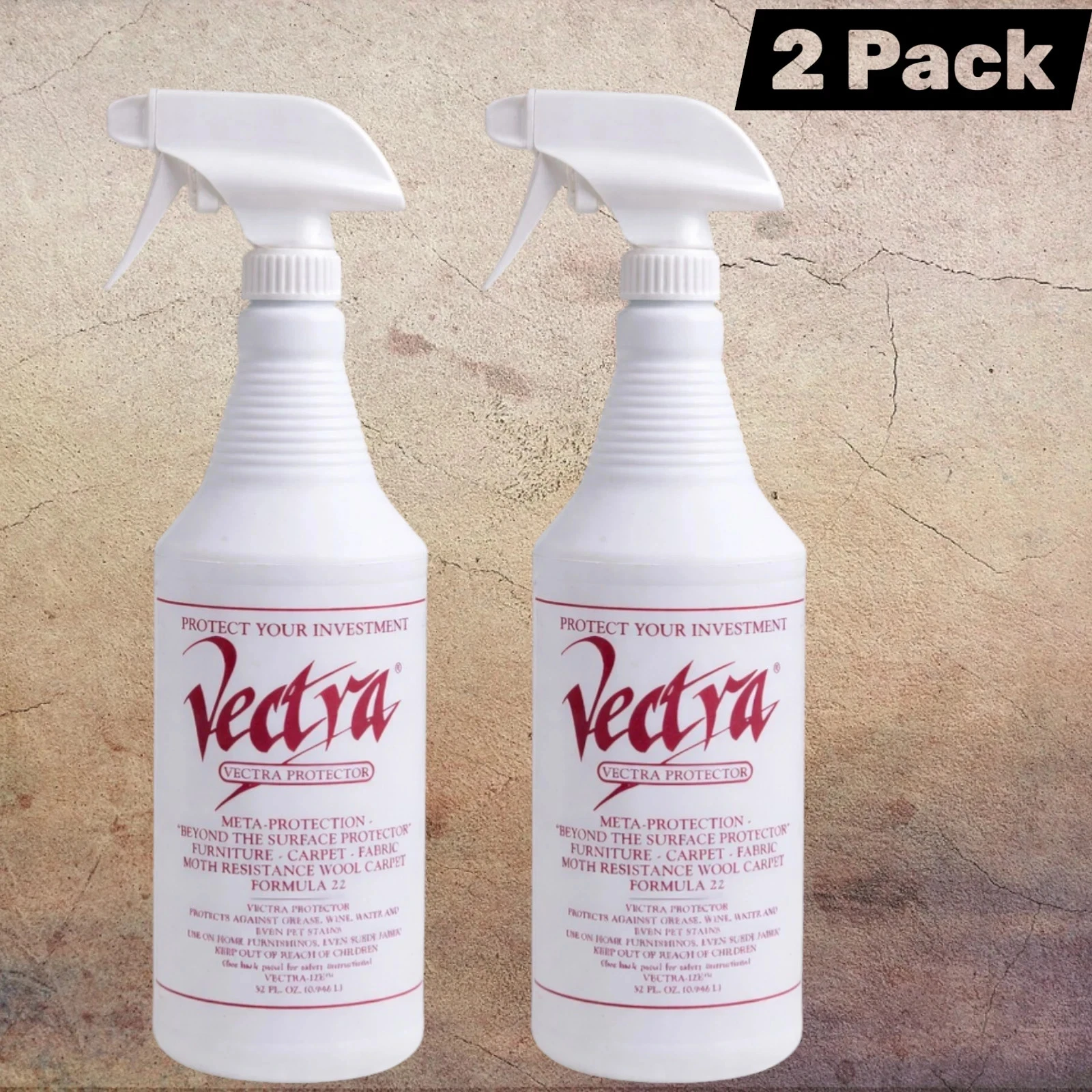 Vectra Furniture Carpet Fabric and Wall Coverings Protector Spray - Thumbnail 2