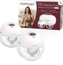 Momcozy M5 Hands-Free Breast Pump Set Double Pumps with Travel Case