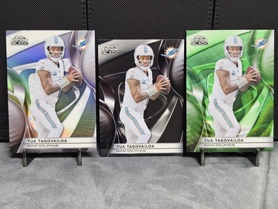 2025 Topps Chrome Black - Tua Tagovailoa /99 Green /299 Refractor + Base #63