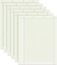 6 Pads Engineering Paper Notebook, Engineering Computation Pad, 8.5X11 Inch Engi