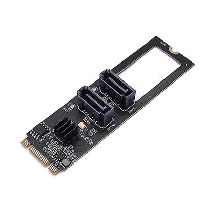 JMicron JMB582 2280 NGFF Key B+M PCI Express To SATA 3.0 Dual Ports Adapter