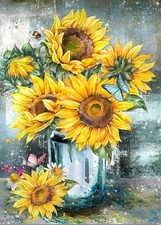 Legrace Sunflower Diamond Art Painting Kits for Adults - Full Drill Diamond Dots