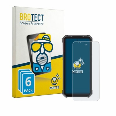 6x Schutzfolie Matt für Ulefone RugKing 5 Pro Displayschutz Antireflektierend
