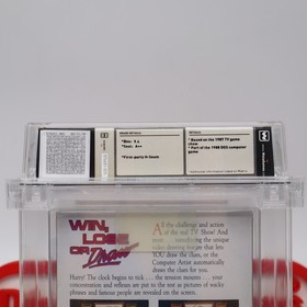 NES Nintendo WIN, LOSE OR DRAW - WATA GRADED 9.4 A++! NEW & Sealed with H-Seam!