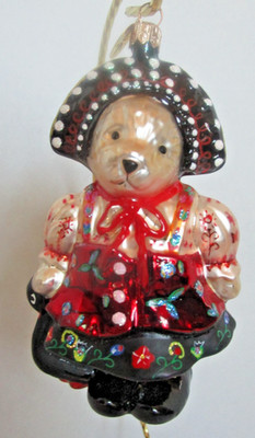 Radko Muffy Vanderbear Czarina Muffina Bear Christmas Ornament 99-NAB-03