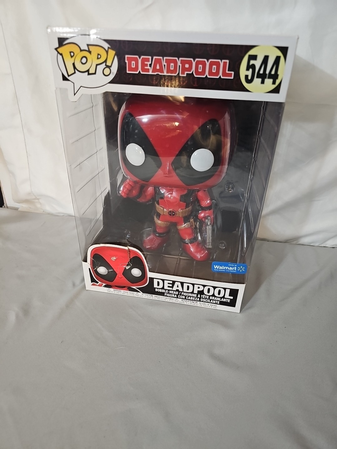 Funko Pop! Marvel Deadpool Supersized #544 Vinyl Figure Damaged Box See Pics