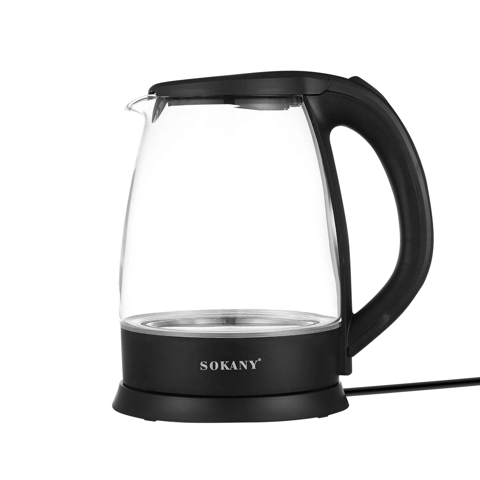 Bollitore elettrico transparent 1500W pour une ébullition rapide