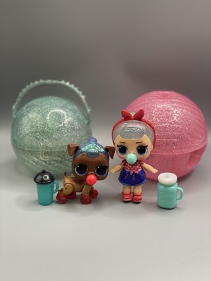 Lol Surprise Glitzer Farbwechsel BB Bop & Haustier Hund BB Bop. Hummel Kaugummi