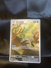 Pokémon TCG Omanyte Viola Scarlatta-151 Holo Illustrazione Carta Rara 180/165