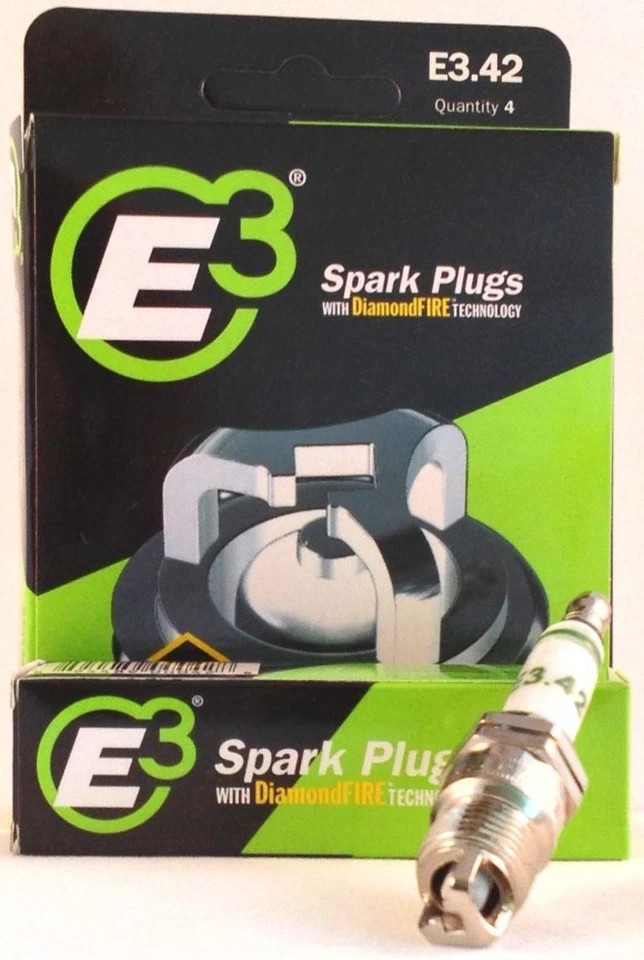 E3 Spark Plugs E3PE3.42 14 mm Thread Tapered Seat Spark Plug Performance Parts - Image 3 of 4