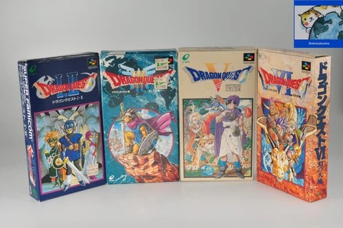 Nintendo SNES SFC Super Famicom Dragon Quest I.II III V VI 1 2 3 5 6 Set JP Ver
